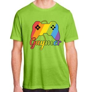 Gaymer Pride Lgbtq Video Game Controller Gamer Gift Adult ChromaSoft Performance T-Shirt