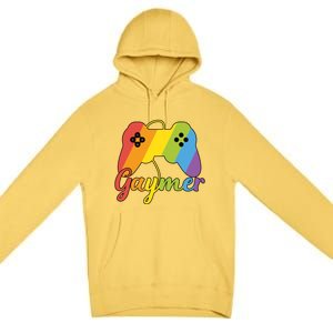 Gaymer Pride Lgbtq Video Game Controller Gamer Gift Premium Pullover Hoodie