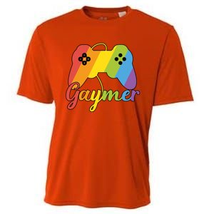 Gaymer Pride Lgbtq Video Game Controller Gamer Gift Cooling Performance Crew T-Shirt