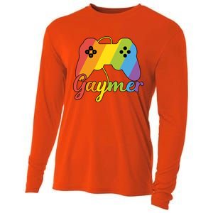 Gaymer Pride Lgbtq Video Game Controller Gamer Gift Cooling Performance Long Sleeve Crew