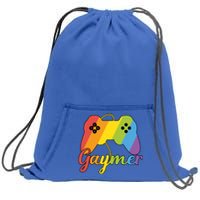 Gaymer Pride Lgbtq Video Game Controller Gamer Gift Sweatshirt Cinch Pack Bag