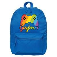 Gaymer Pride Lgbtq Video Game Controller Gamer Gift 16 in Basic Backpack