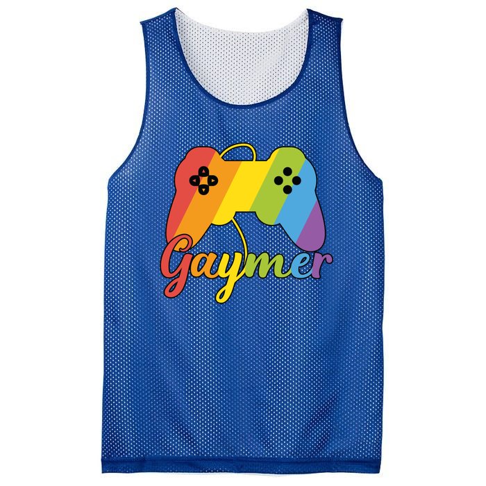 Gaymer Pride Lgbtq Video Game Controller Gamer Gift Mesh Reversible Basketball Jersey Tank