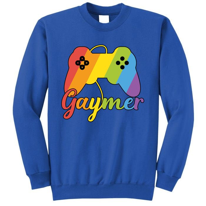 Gaymer Pride Lgbtq Video Game Controller Gamer Gift Tall Sweatshirt