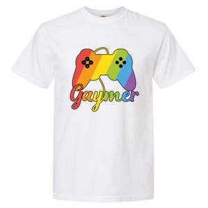 Gaymer Pride Lgbtq Video Game Controller Gamer Gift Garment-Dyed Heavyweight T-Shirt