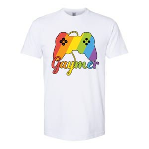 Gaymer Pride Lgbtq Video Game Controller Gamer Gift Softstyle CVC T-Shirt