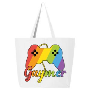 Gaymer Pride Lgbtq Video Game Controller Gamer Gift 25L Jumbo Tote