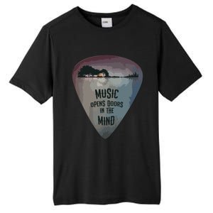 Guitar Pick Lake Reflections Music Guitar Tall Fusion ChromaSoft Performance T-Shirt