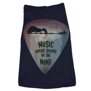 Guitar Pick Lake Reflections Music Guitar Doggie Tank