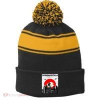 Guinea Pig Lover Pet Guinea Pig Funny Guinea Pig Stripe Pom Pom Beanie
