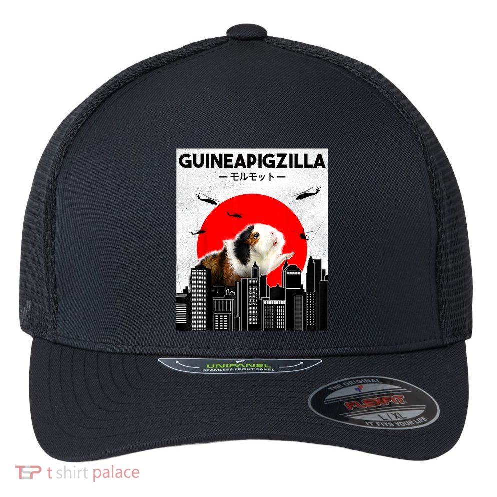 Guinea Pig Lover Pet Guinea Pig Funny Guinea Pig Flexfit Unipanel Trucker Cap