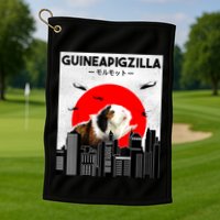 Guinea Pig Lover Pet Guinea Pig Funny Guinea Pig Golf Towel