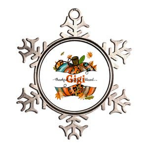 Gigi Pumpkin Leopard Gigi Thankful Grateful Blessed Cute Gift Metallic Star Ornament