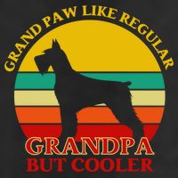 Grand Paw Like A Regular Grandpa But Cooler Funny Gift Father Day Gift 7 Panel Mesh Trucker Snapback Hat