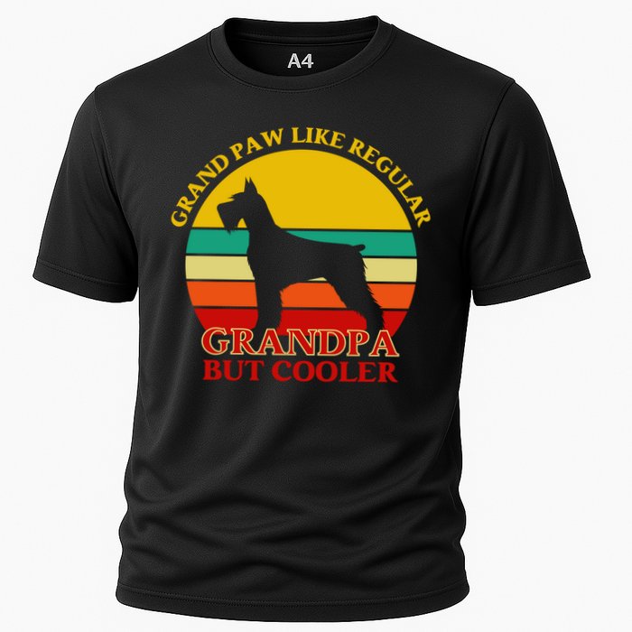 Grand Paw Like A Regular Grandpa But Cooler Funny Gift Father Day Gift Cooling Performance Crew T-Shirt