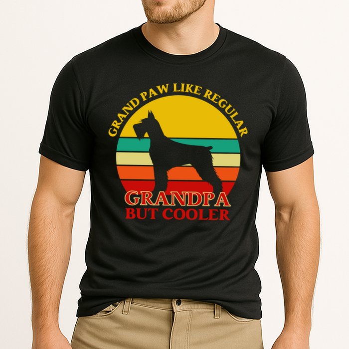 Grand Paw Like A Regular Grandpa But Cooler Funny Gift Father Day Gift Cooling Performance Crew T-Shirt