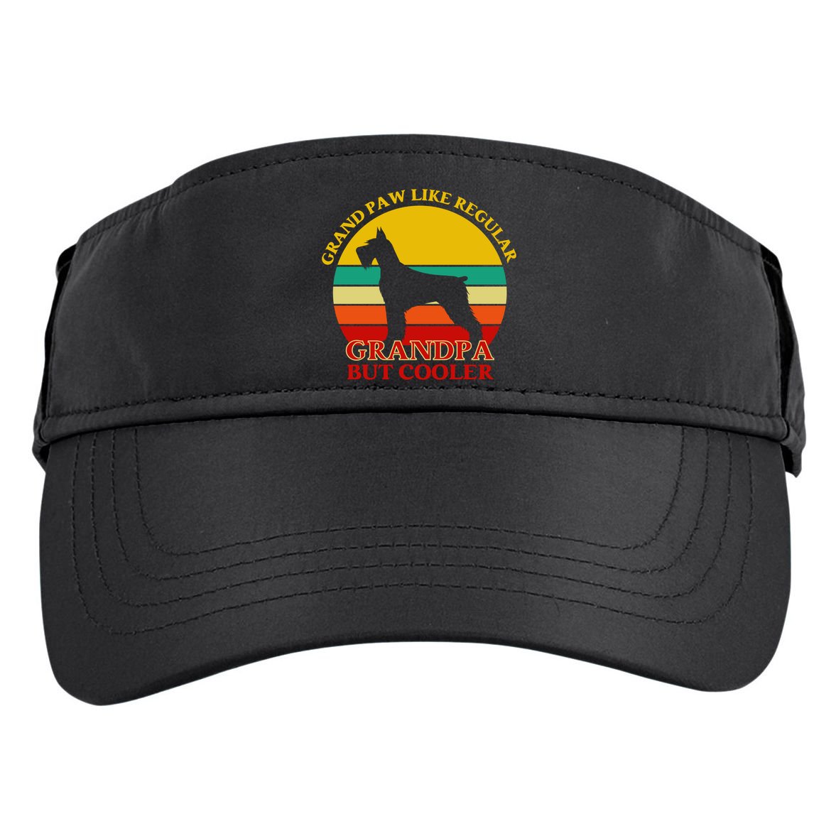 Grand Paw Like A Regular Grandpa But Cooler Funny Gift Father Day Gift Adult Drive Performance Visor