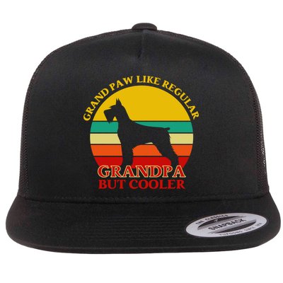 Grand Paw Like A Regular Grandpa But Cooler Funny Gift Father Day Gift Flatbill Hat