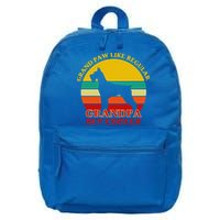 Grand Paw Like A Regular Grandpa But Cooler Funny Gift Father Day Gift 16 in Basic Backpack