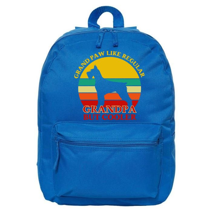 Grand Paw Like A Regular Grandpa But Cooler Funny Gift Father Day Gift 16 in Basic Backpack