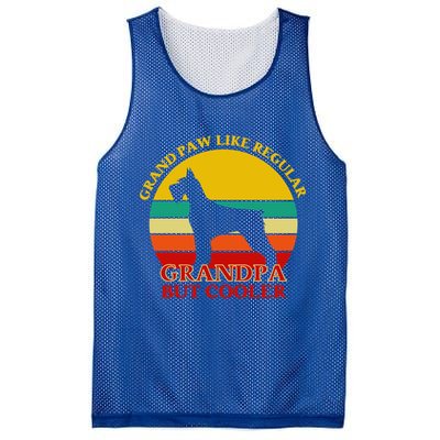 Grand Paw Like A Regular Grandpa But Cooler Funny Gift Father Day Gift Mesh Reversible Basketball Jersey Tank