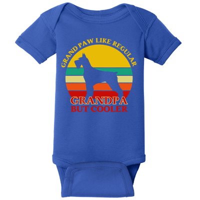Grand Paw Like A Regular Grandpa But Cooler Funny Gift Father Day Gift Baby Bodysuit