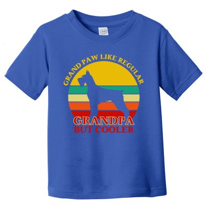 Grand Paw Like A Regular Grandpa But Cooler Funny Gift Father Day Gift Toddler T-Shirt