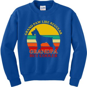 Grand Paw Like A Regular Grandpa But Cooler Funny Gift Father Day Gift Kids Sweatshirt