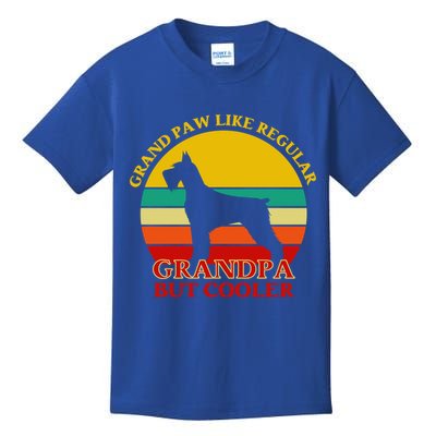 Grand Paw Like A Regular Grandpa But Cooler Funny Gift Father Day Gift Kids T-Shirt