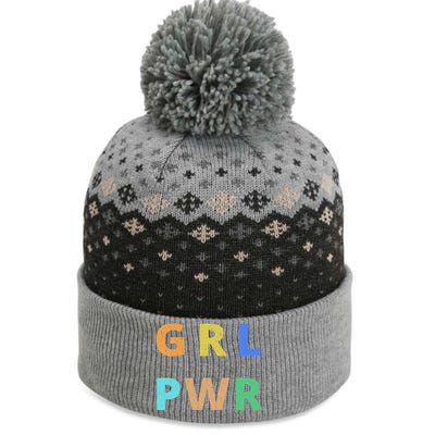 Girl Power Logo The Baniff Cuffed Pom Beanie