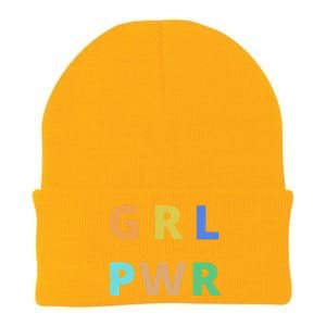 Girl Power Logo Knit Cap Winter Beanie