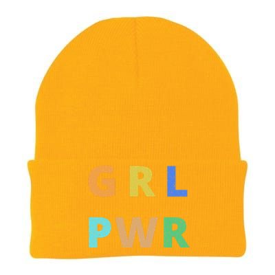 Girl Power Logo Knit Cap Winter Beanie