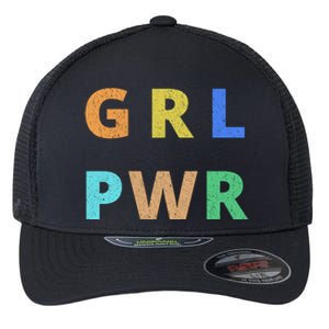 Girl Power Logo Flexfit Unipanel Trucker Cap