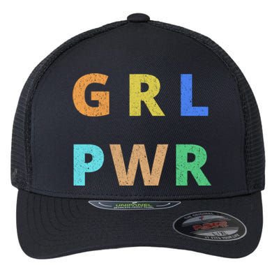 Girl Power Logo Flexfit Unipanel Trucker Cap