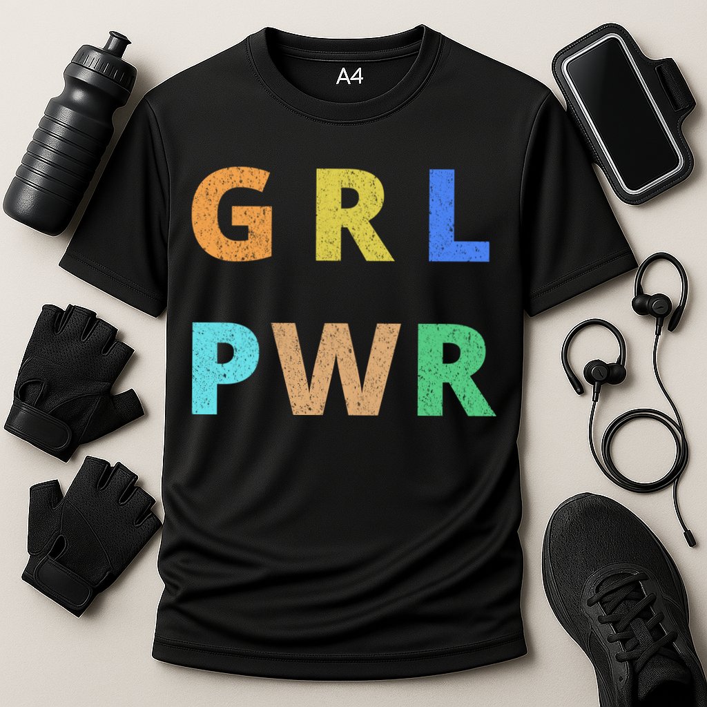 Girl Power Logo Cooling Performance Crew T-Shirt