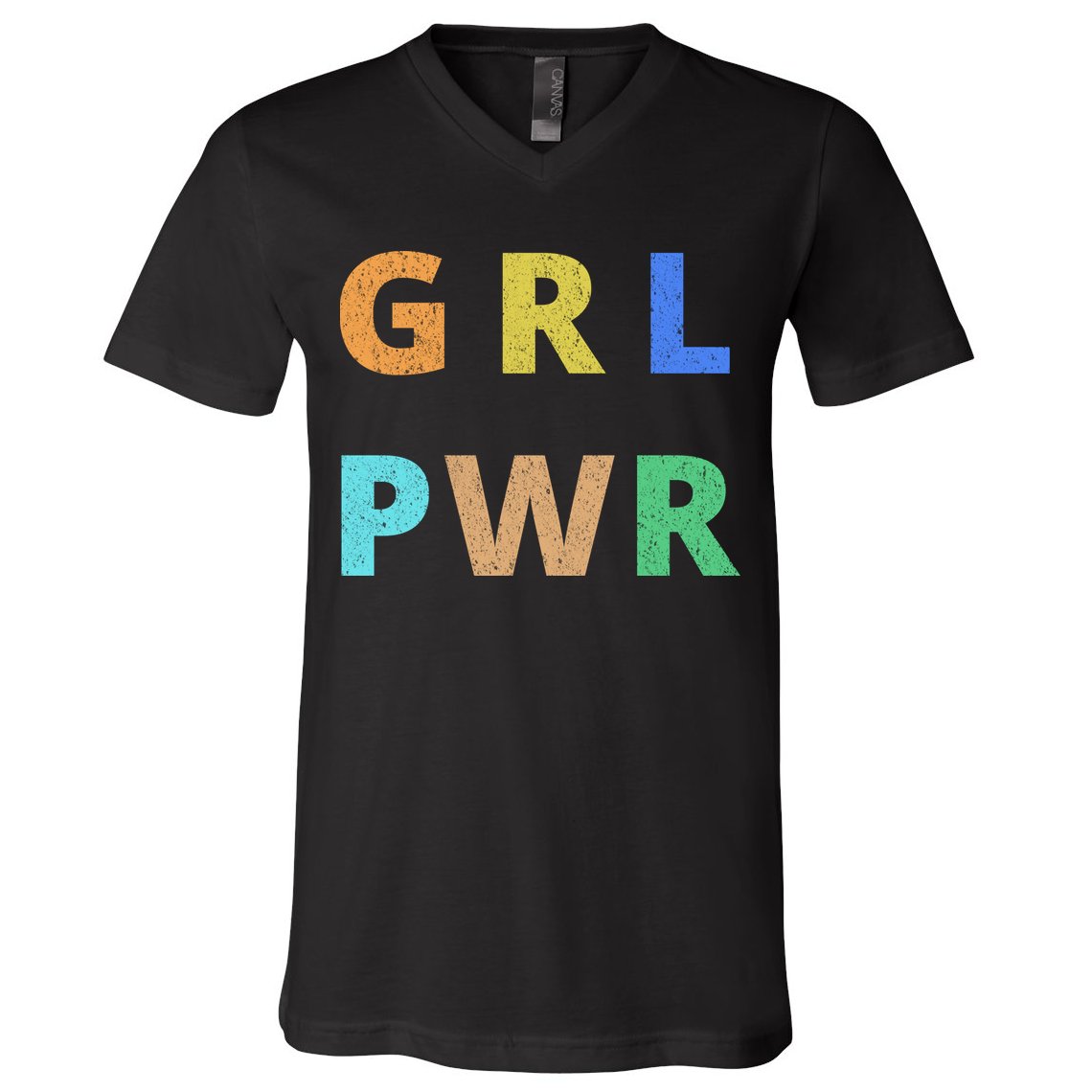 Girl Power Logo V-Neck T-Shirt