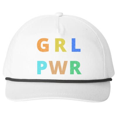 Girl Power Logo Snapback Five-Panel Rope Hat