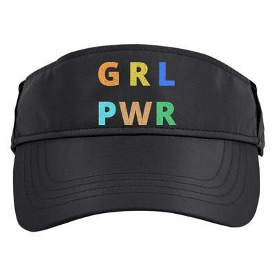 Girl Power Logo Adult Drive Performance Visor