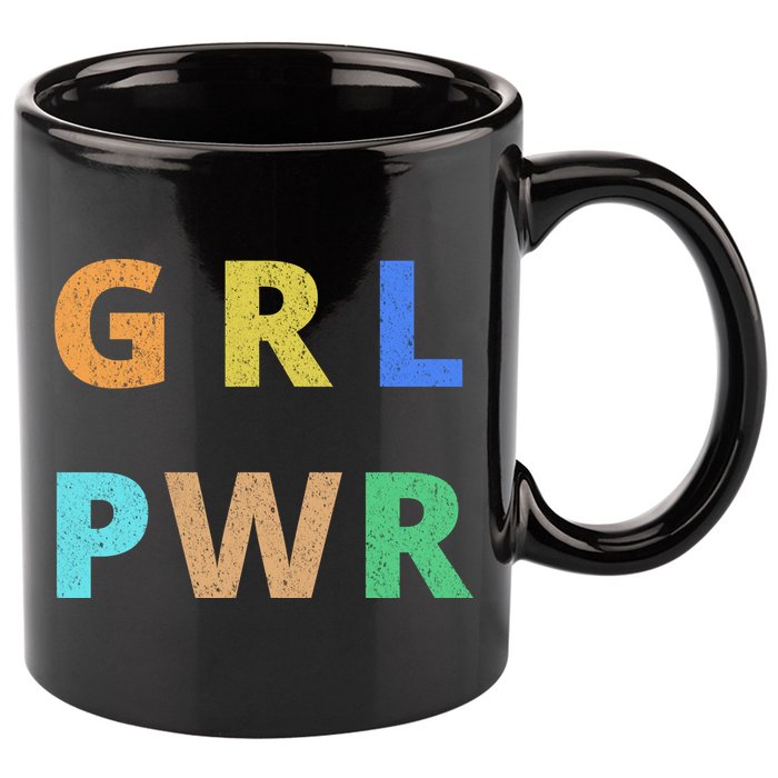 Girl Power Logo 11oz C Handle Ceramic Mug