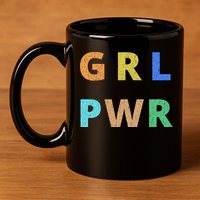 Girl Power Logo 11oz C Handle Ceramic Mug