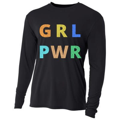 Girl Power Logo Cooling Performance Long Sleeve Crew