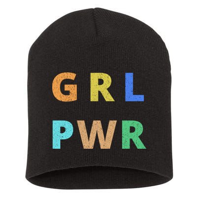 Girl Power Logo Short Acrylic Beanie