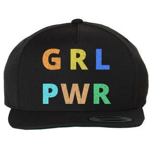 Girl Power Logo Wool Snapback Cap