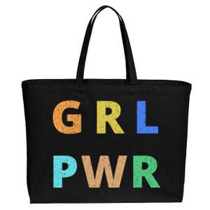 Girl Power Logo Cotton Canvas Jumbo Tote