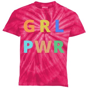 Girl Power Logo Kids Tie-Dye T-Shirt