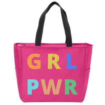 Girl Power Logo Zip Tote Bag