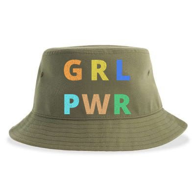 Girl Power Logo Sustainable Bucket Hat