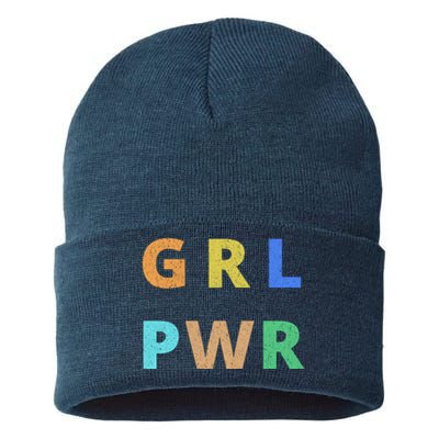 Girl Power Logo Sustainable Knit Beanie