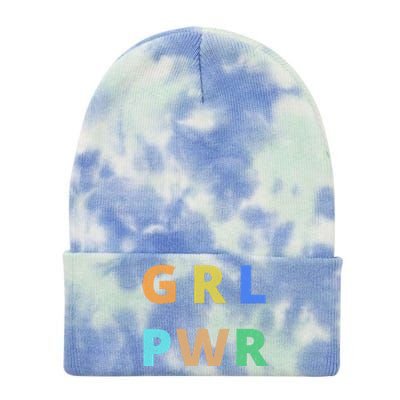 Girl Power Logo Tie Dye 12in Knit Beanie