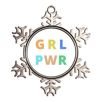 Girl Power Logo Metallic Star Ornament